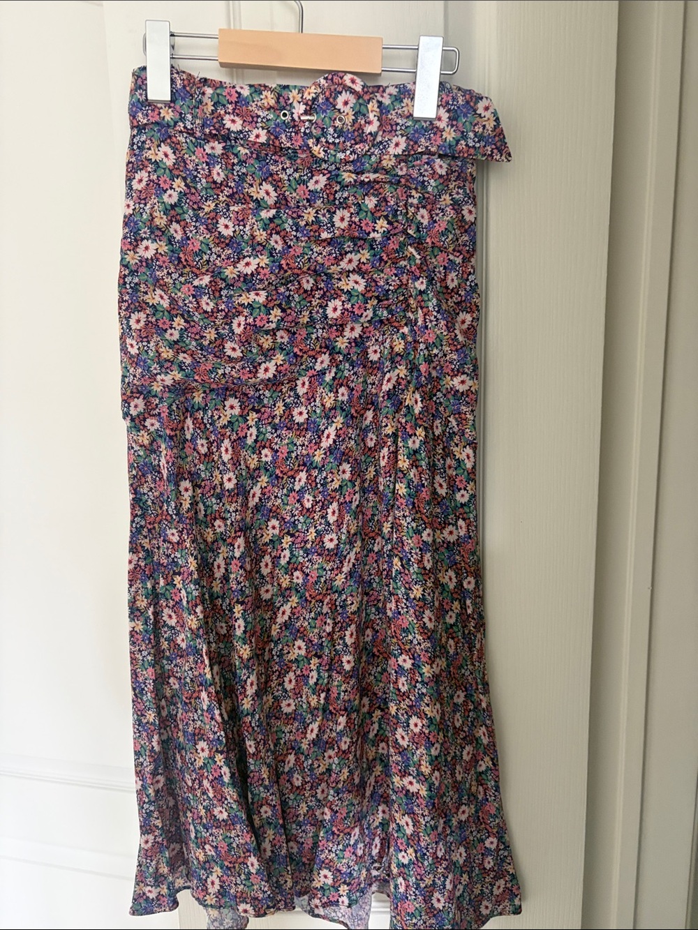 EverNew Floral Midi Skirt in Multi-Color